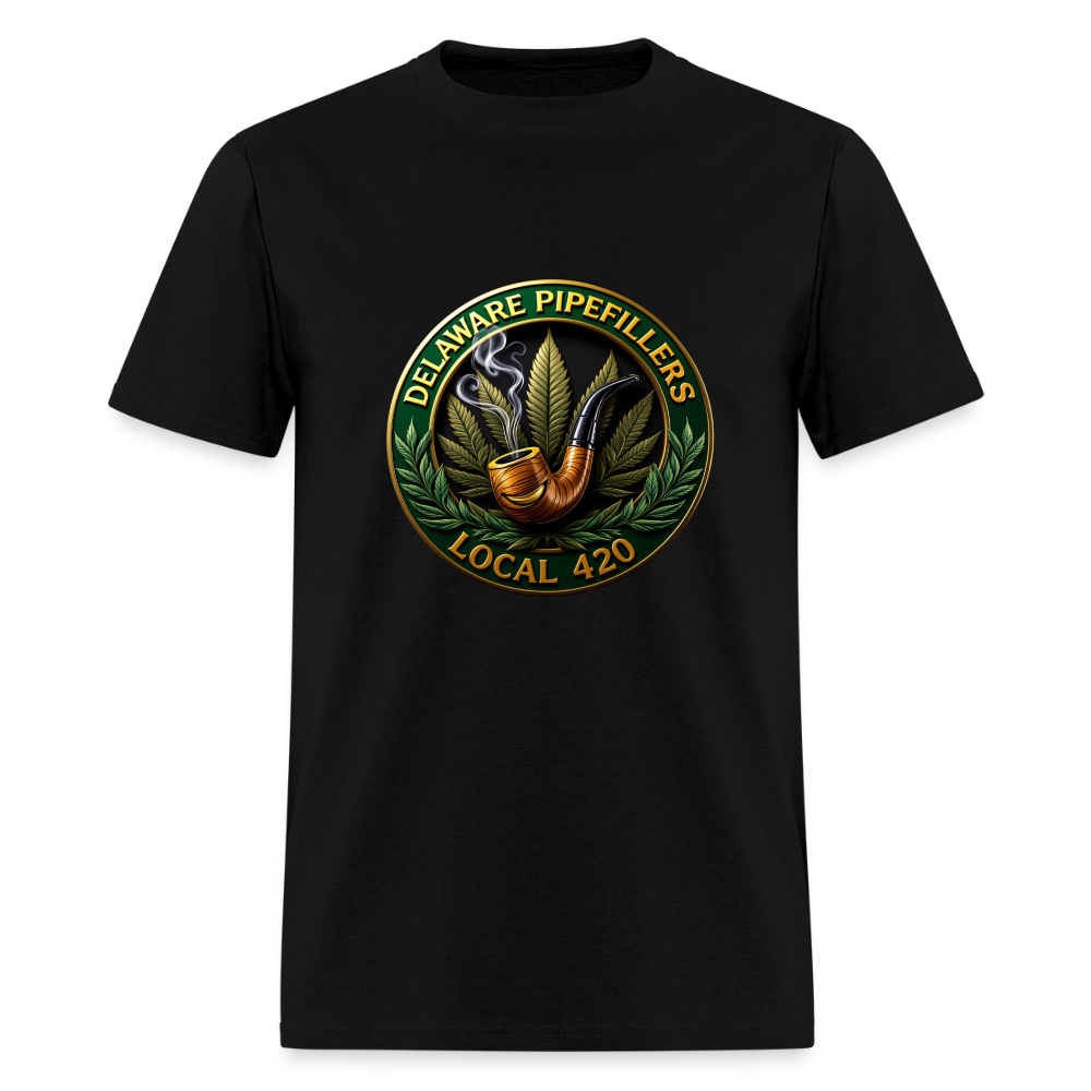 DELAWARE  PIPEFILLERS LOCAL 420 Men's T-Shirt - black