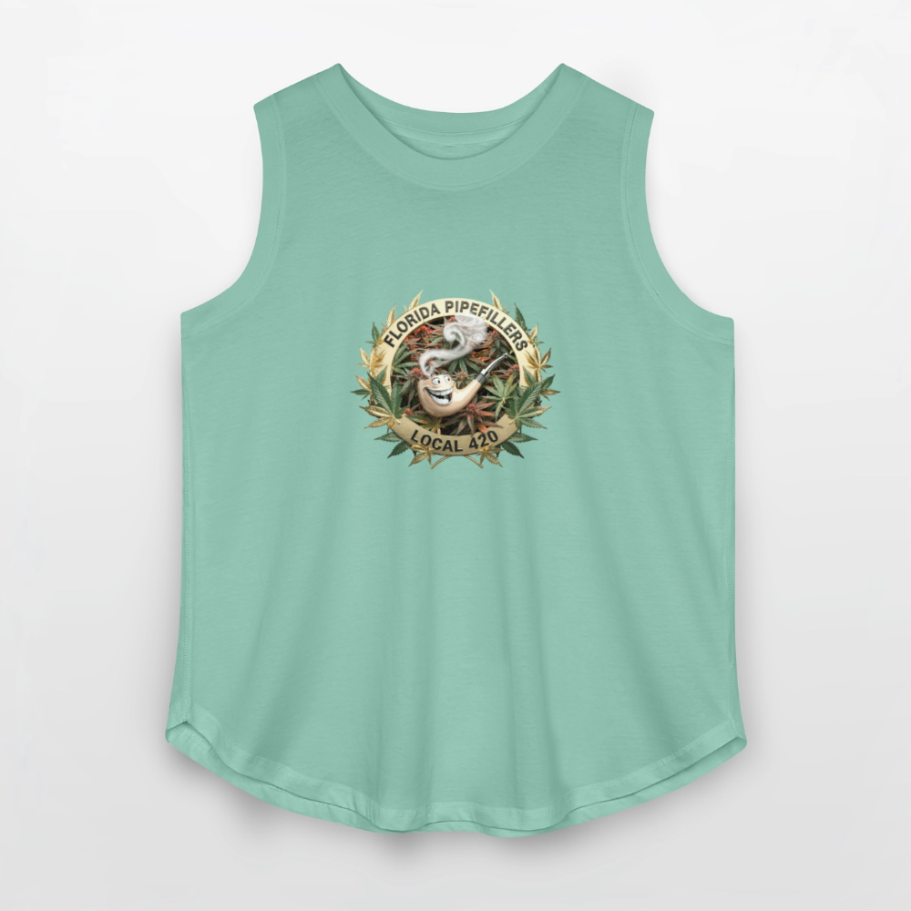FLORIDA PIPEFILLERS LOCAL 420 F/B DESIGN Women's Curvy Relaxed Tank Top - saltwater