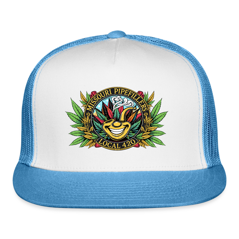 MISSOURI PIPEFILLERS LOCAL 420 Trucker Hat - white/blue