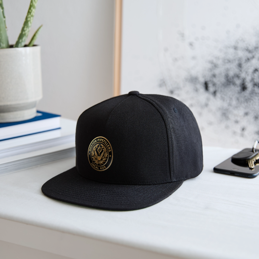 BOSTON PIPEFILLERS UNION LOCAL 420 Snapback Baseball Cap - black