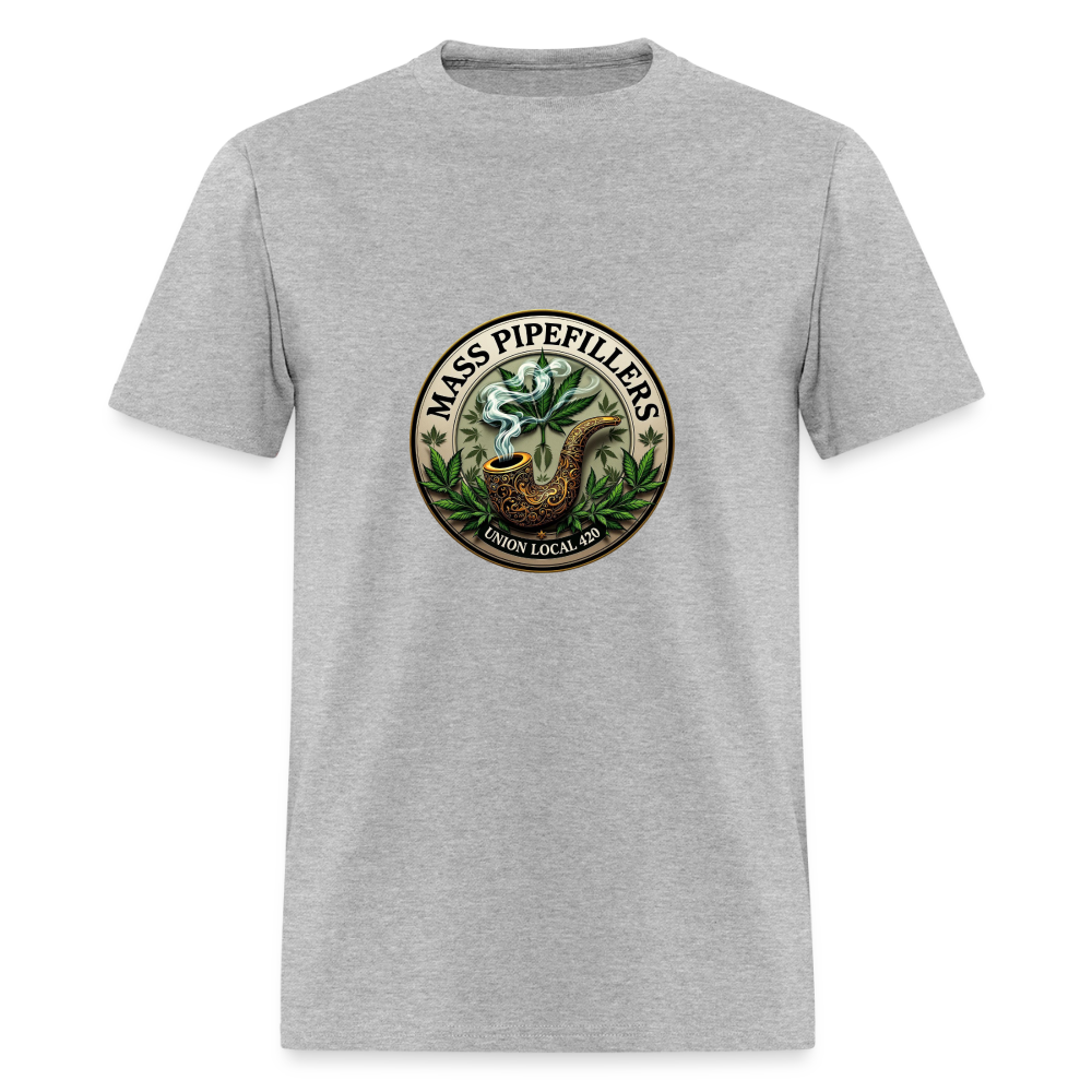 MASS PIPEFILLERS UNION LOCAL 420 Men's T-Shirt - heather gray