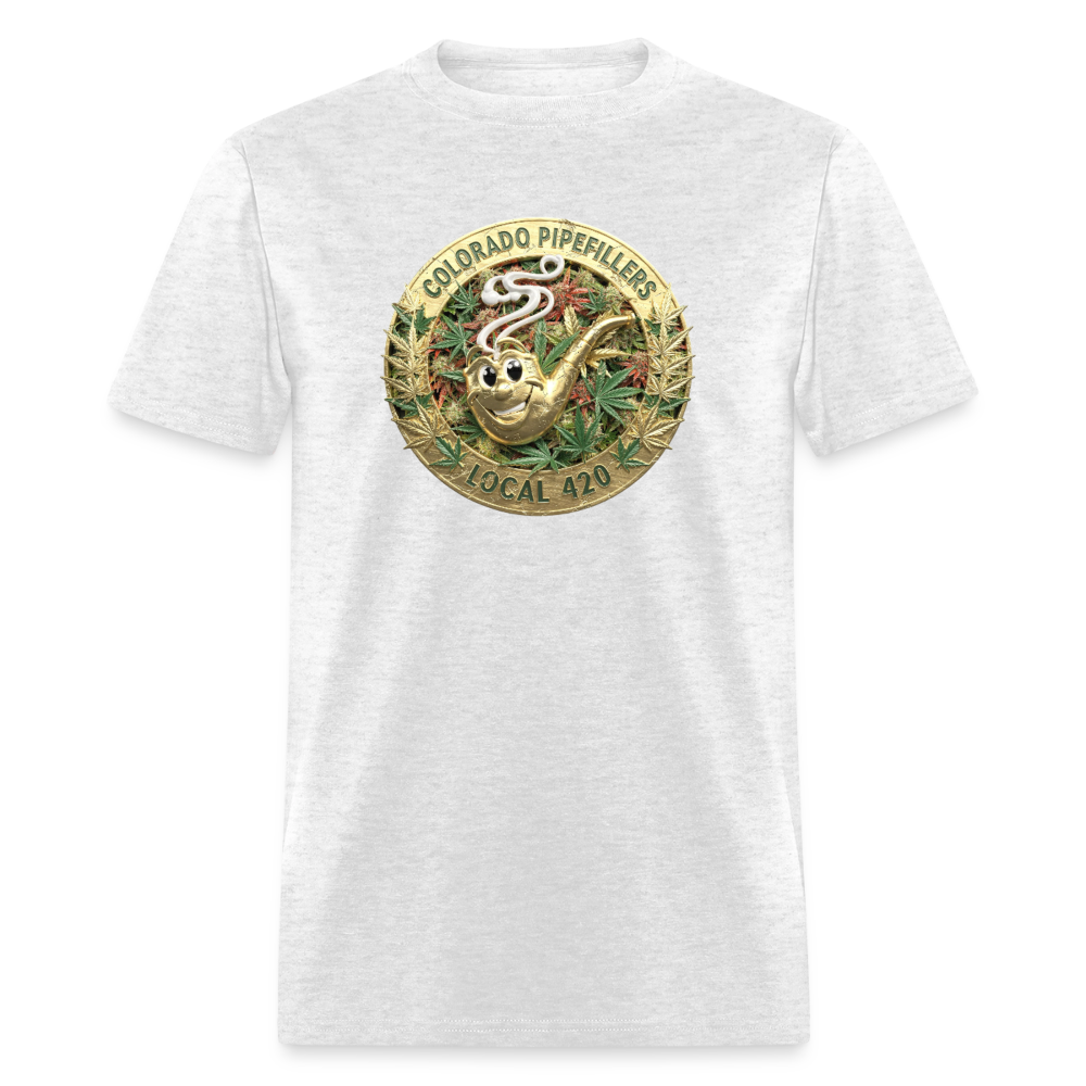 COLORADO PIPEFILLERS LOCAL 420 Men's T-Shirt - light heather gray