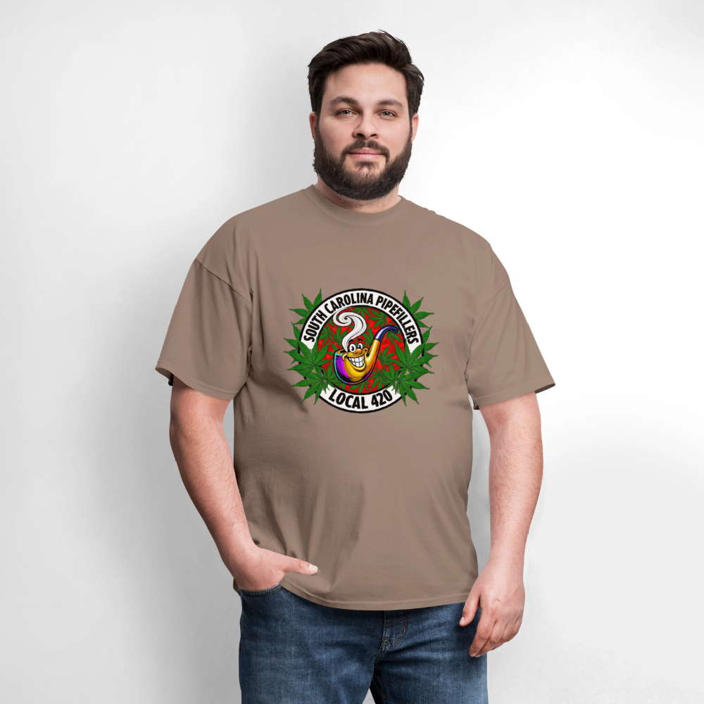 SOUTH CAROLINA PIPEFILLERS LOCAL 420 F/B DESIGN Men's T-Shirt - safari