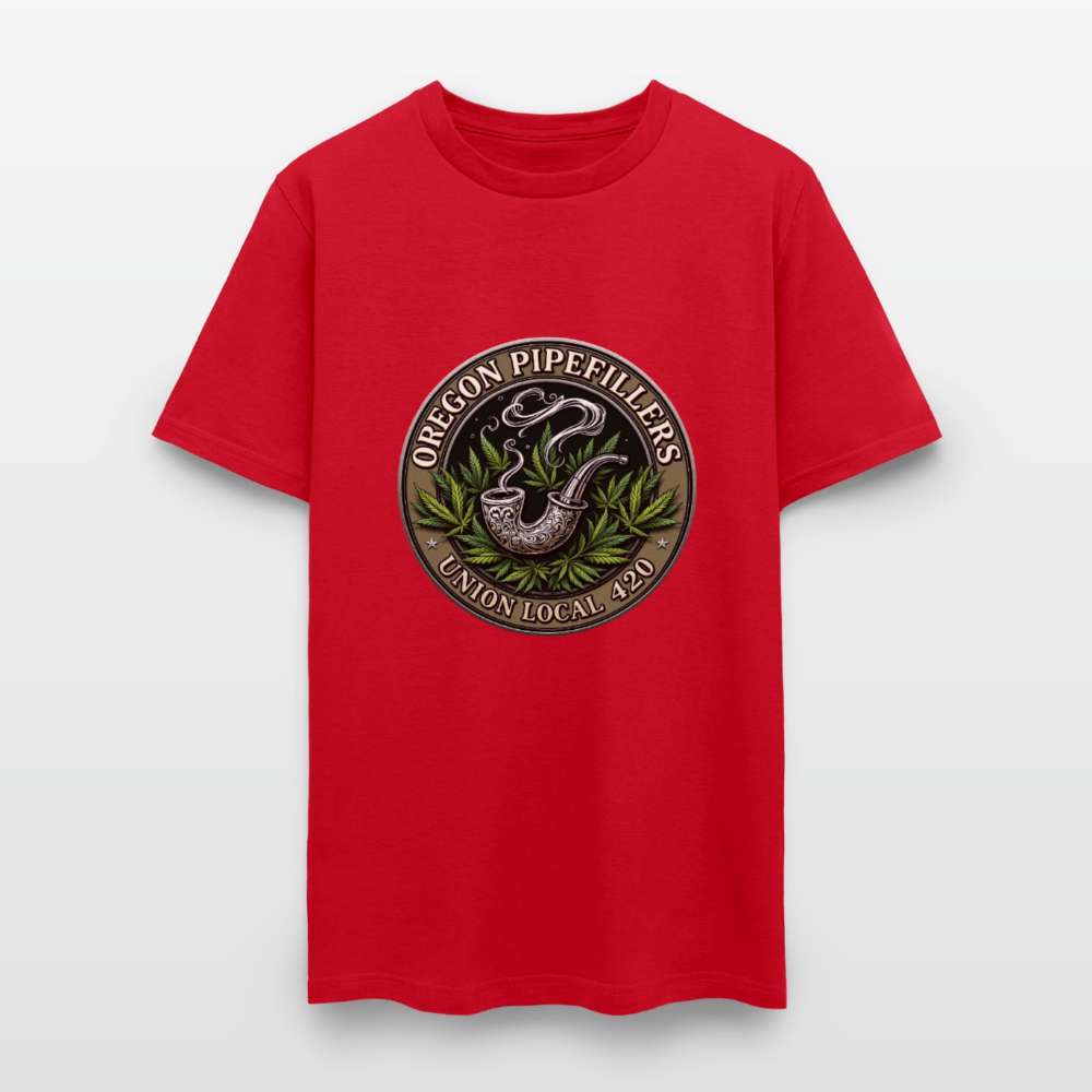 OREGON PIPEFILLERS UNION LOCAL 420 Men's T-Shirt - red