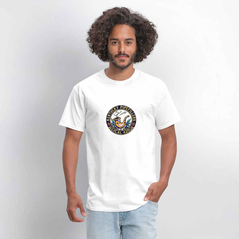KENTUCKY  PIPEFILLERS LOCAL 420 Men's T-Shirt - white