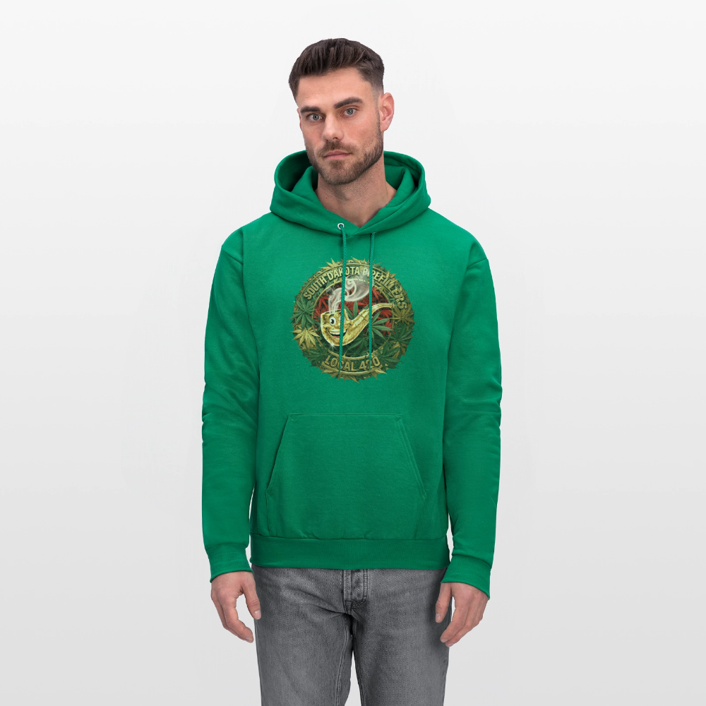 SOUTH DAKOTA PIPEFILLERS LOCAL 420  F/B DESIGN Men's Hoodie - kelly green
