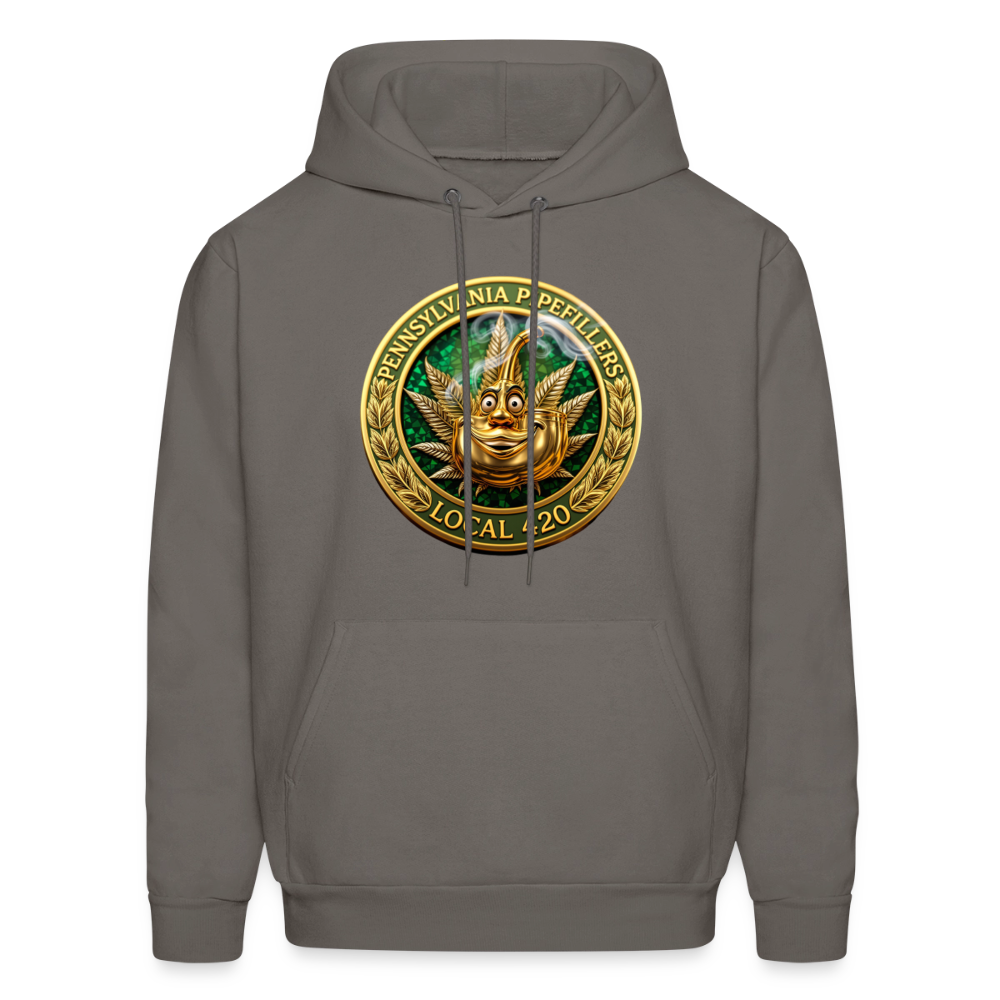 PENNSYLVANIA  PIPEFILLERS LOCAL 420 Men's Hoodie - asphalt gray