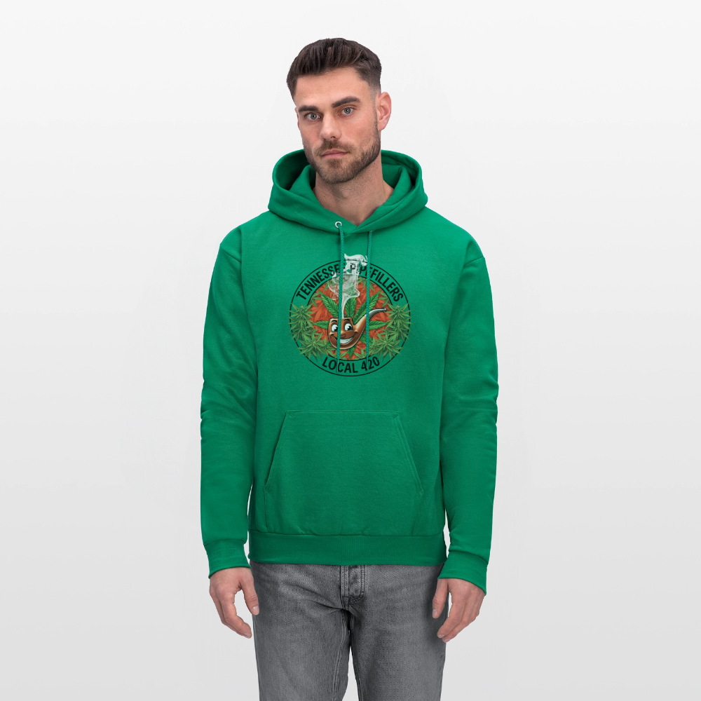 TENNESSEE PIPEFILLERS LOCAL 420 Men's Hoodie - kelly green