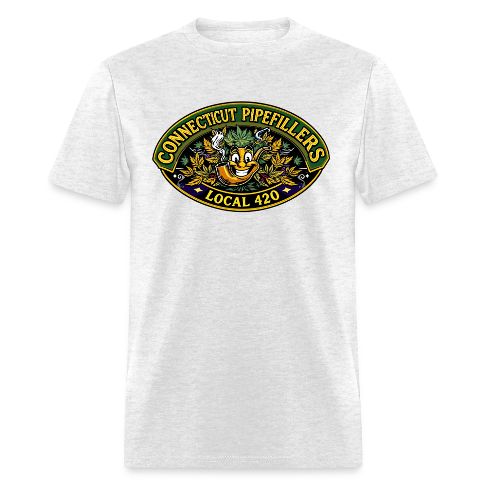 CONNECTICUT PIPEFILLERD LOCAL 420Men's T-Shirt - light heather gray