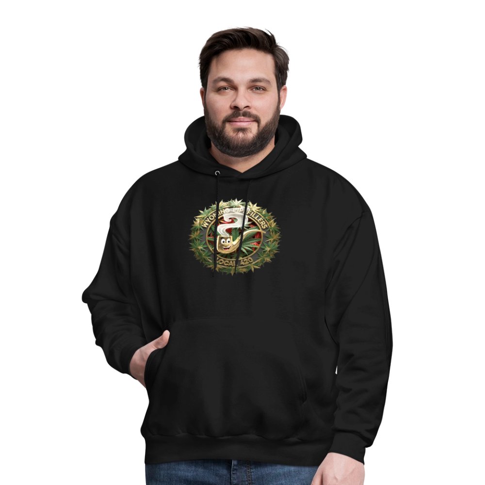 WYOMING PIPEFILLERS LOCAL 420 F/B DESIGN Men's Hoodie - black
