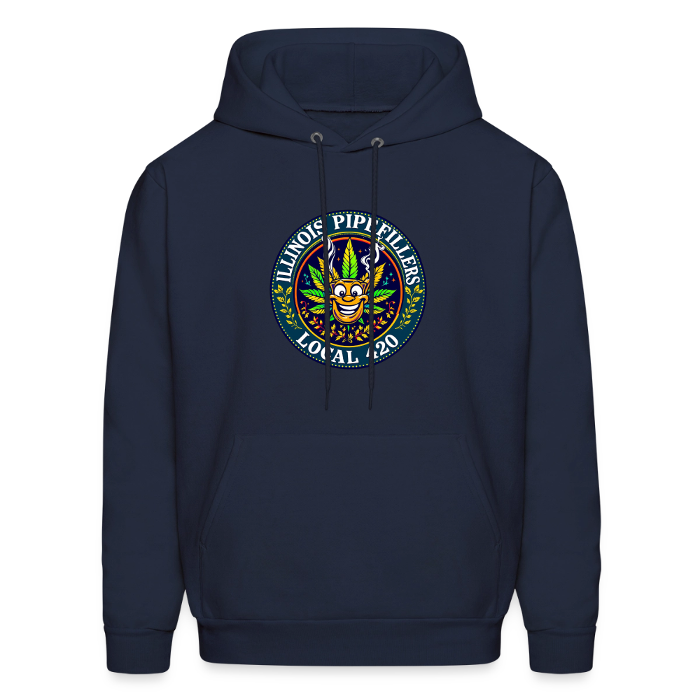 ILLINOIS PIPEFILLERS LOCAL 420 F/B DESIGN Men's Hoodie - navy