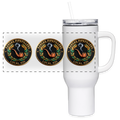 KANSAS PIPEFILLERS LOCAL 420 40oz Stainless Steel Travel Tumbler - white
