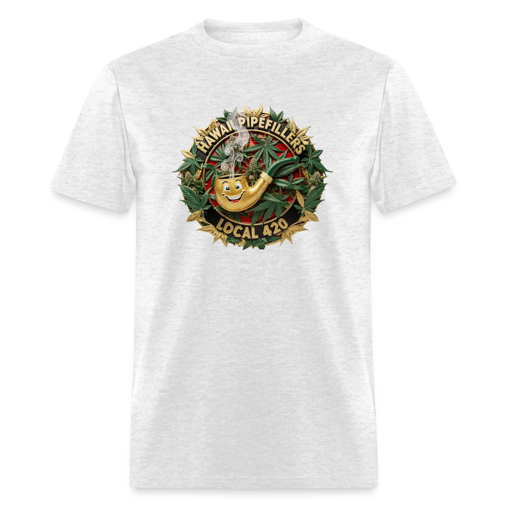 HAWAII PIPEFILLERS LOCAL 420 F/B DESIGN Men's T-Shirt - light heather gray