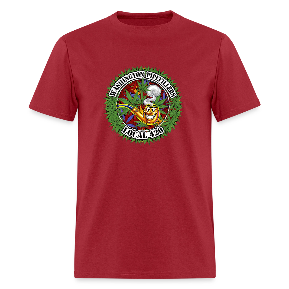 WASHINGTON PIPEFILLERS LOCAL 420 F/B DESIGN Men's T-Shirt - true red