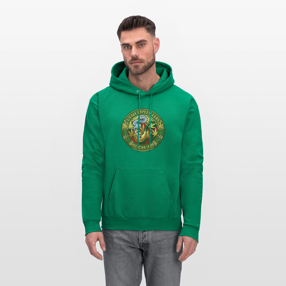 UTAH PIPEFILLERS LOCAL 420 Men's Hoodie - kelly green