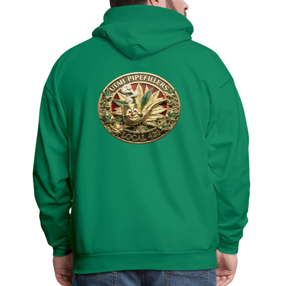 UTAH PIPEFILLERS LOCAL 420 F/B DESIGN Men's Hoodie - kelly green
