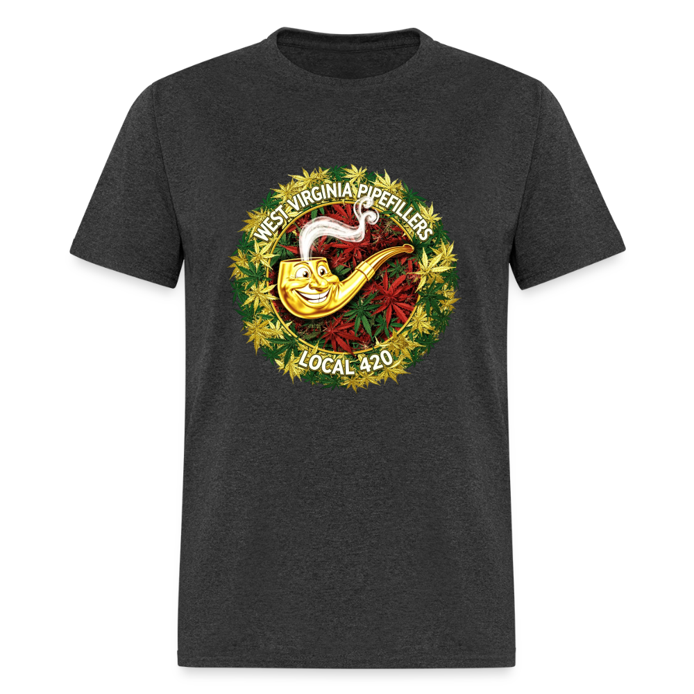 WEST VIRGINIA PIPIEFILLERS LOCAL 420 Men's T-Shirt - heather black