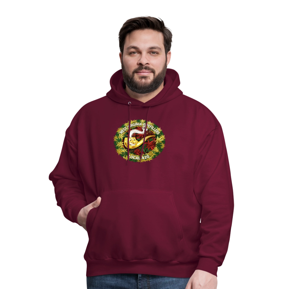 WEST VIRGINIA PIPIEFILLERS LOCAL 420 Men's Hoodie - burgundy