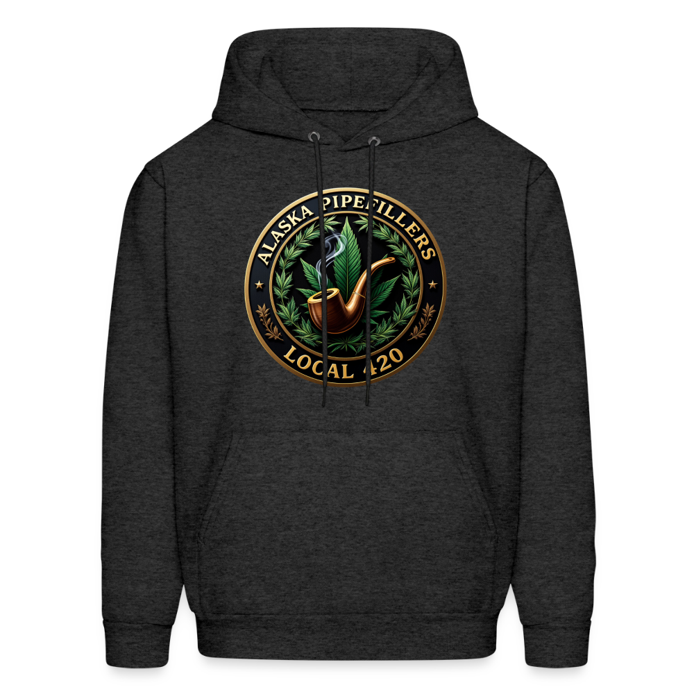 ALASKA PIPEFILLERS LOCAL 420 F/B DESIGN Men's Hoodie - charcoal grey