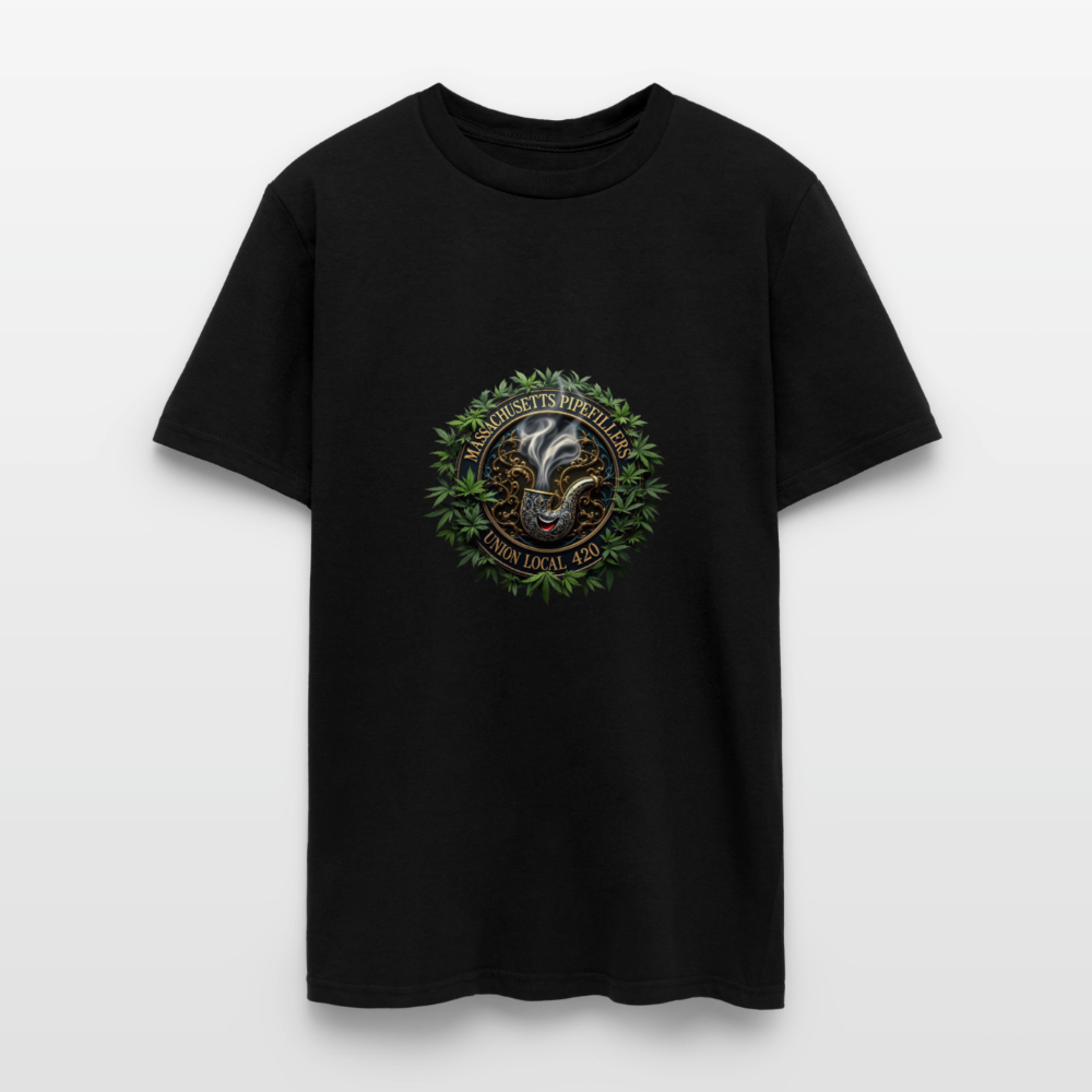 MASSACHUSETTS PIPEFILLERS UNION LOCAL 420 Men's T-Shirt - black