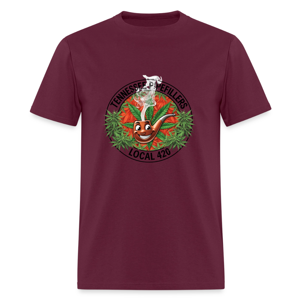 TENNESSEE PIPEFILLERS LOCAL 420 Men's T-Shirt - burgundy