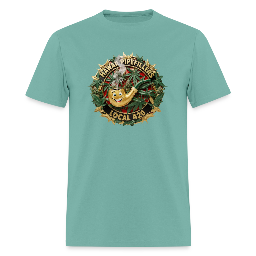 HAWAII PIPEFILLERS LOCAL 420 F/B DESIGN Men's T-Shirt - aquatic