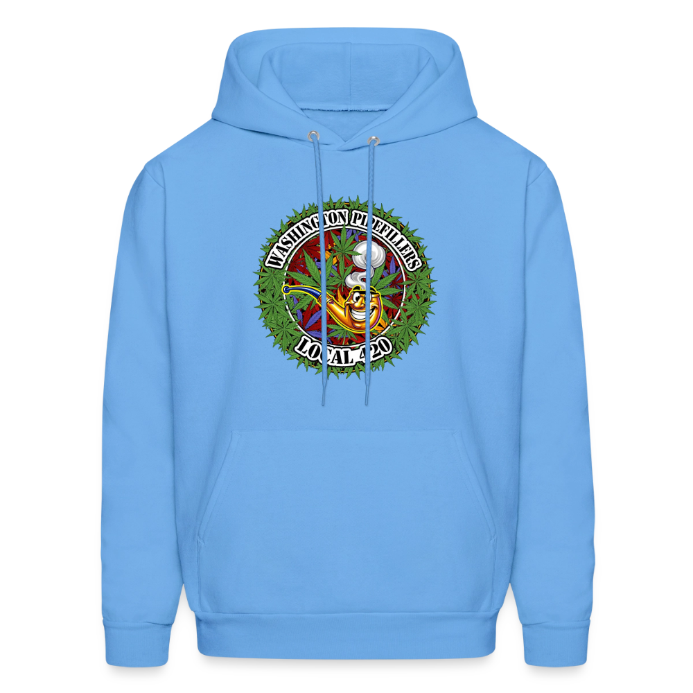 WASHINGTON PIPEFILLERS LOCAL 420 F/B DESIGN Men's Hoodie - carolina blue