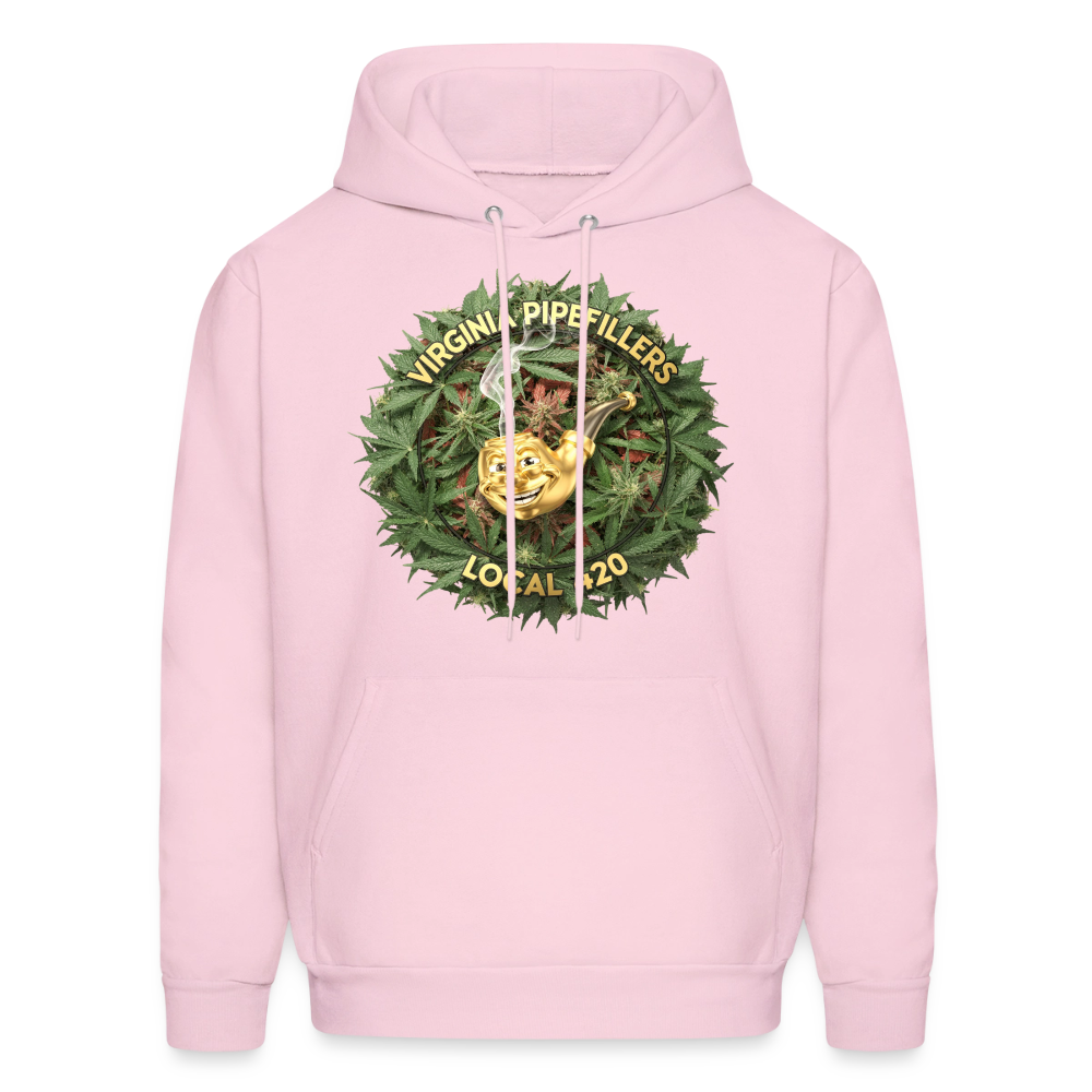 VIRGINIA PIPEFILLERS LOCAL 420 Men's Hoodie - pale pink