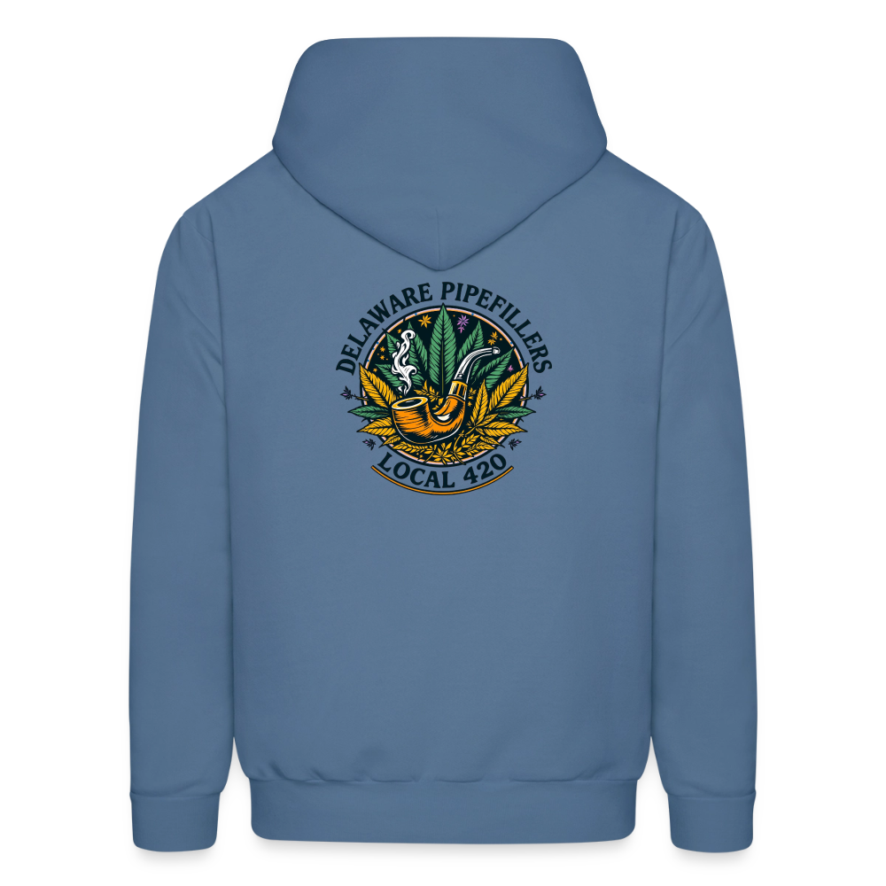 DELAWARE PIPEFILLERS LOCAL 420 F/B DESIGN Men's Hoodie - denim blue