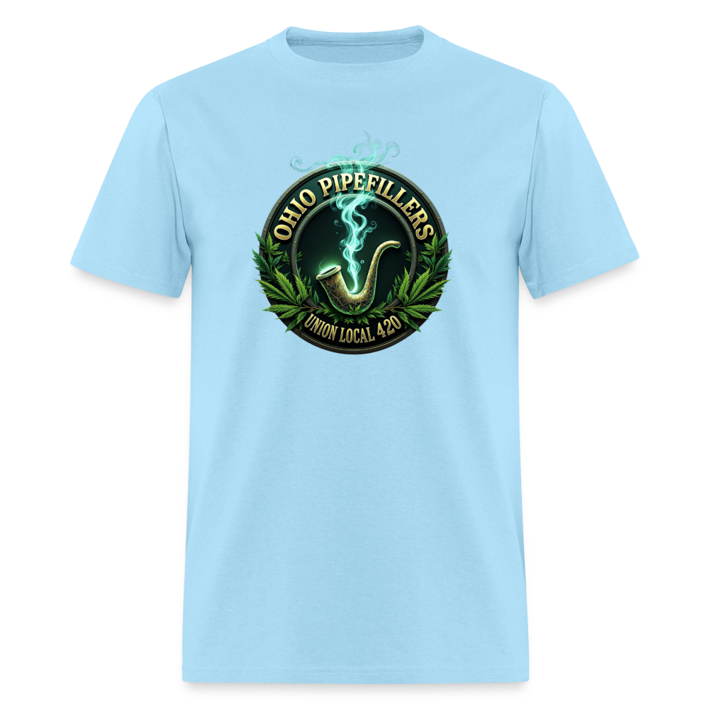 OHIO PIPEFILLERS UNION LOCAL 420 Men's T-Shirt - powder blue