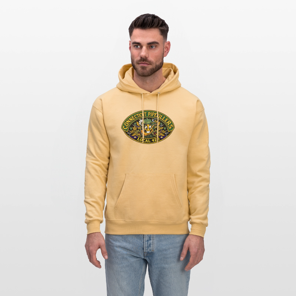CONNECTICUT PIPEFILLERD LOCAL 420 F/B DESIGN Men's Hoodie - light gold 