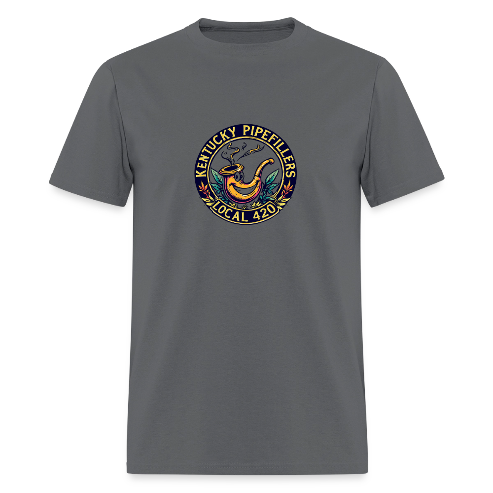 KENTUCKY  PIPEFILLERS LOCAL 420 Men's T-Shirt - charcoal