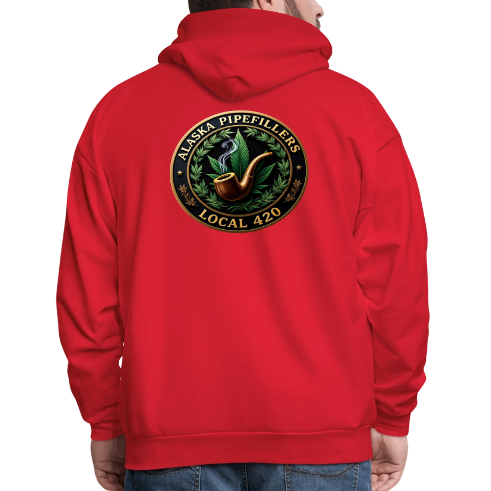 ALASKA PIPEFILLERS LOCAL 420 F/B DESIGN Men's Hoodie - red