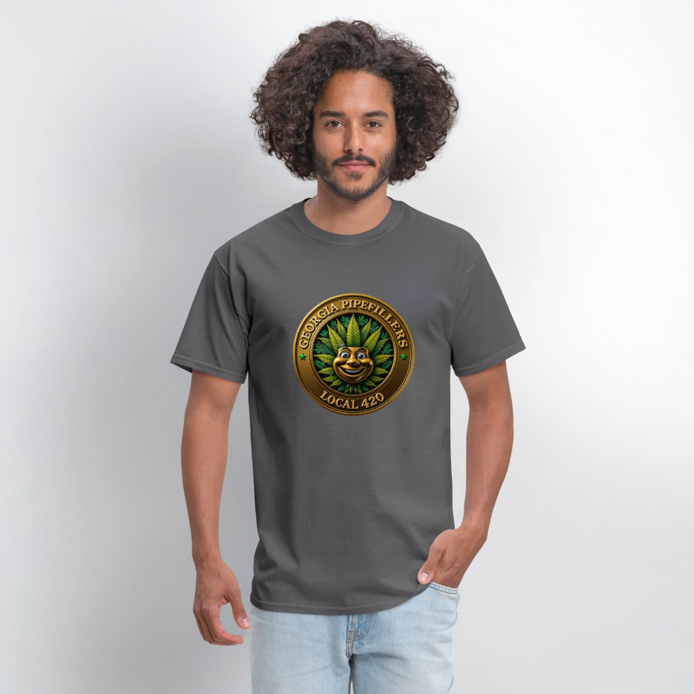 GEORGIA PIPEFILLERS LOCAL 420 Men's T-Shirt - charcoal