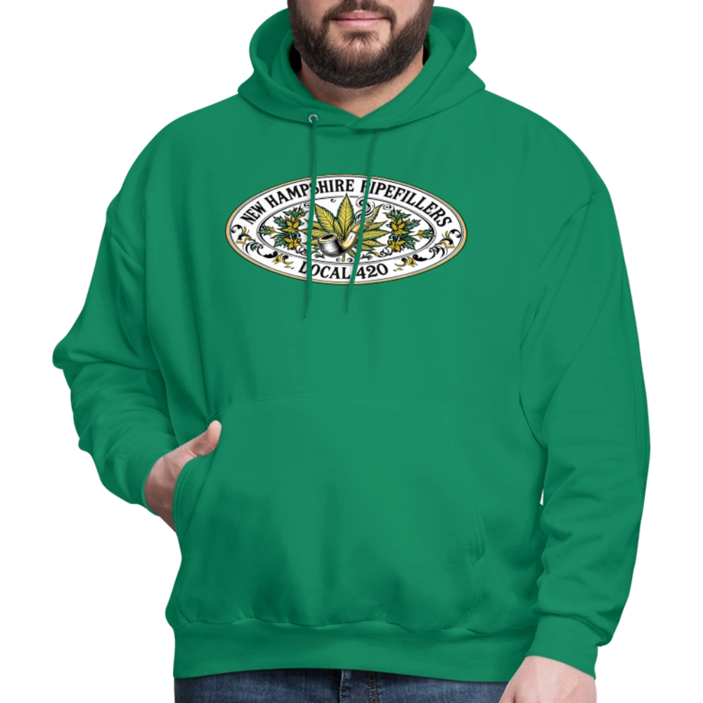 NEW HAMPSHIRE PIPEFILLERS LOCAL 420 Men's Hoodie - kelly green
