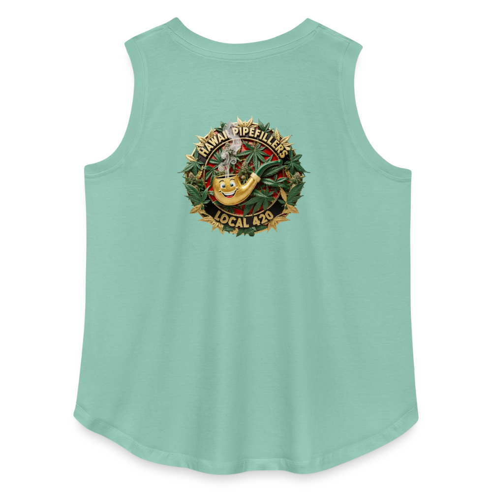 HAWAII PIPEFILLERS LOCAL 420 F/B DESIGN Women's Curvy Relaxed Tank Top - saltwater