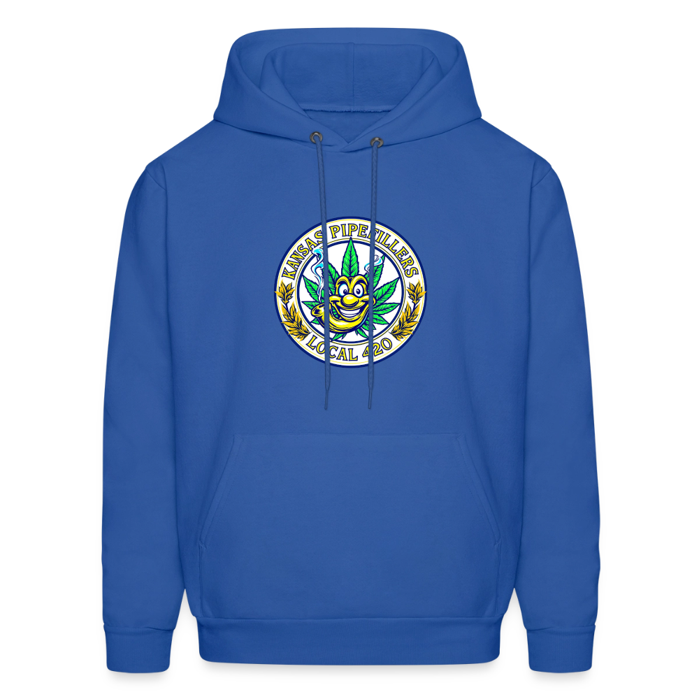 KANSAS PIPEFILLERS LOCAL 420 F/B DESIGNS Men's Hoodie - royal blue