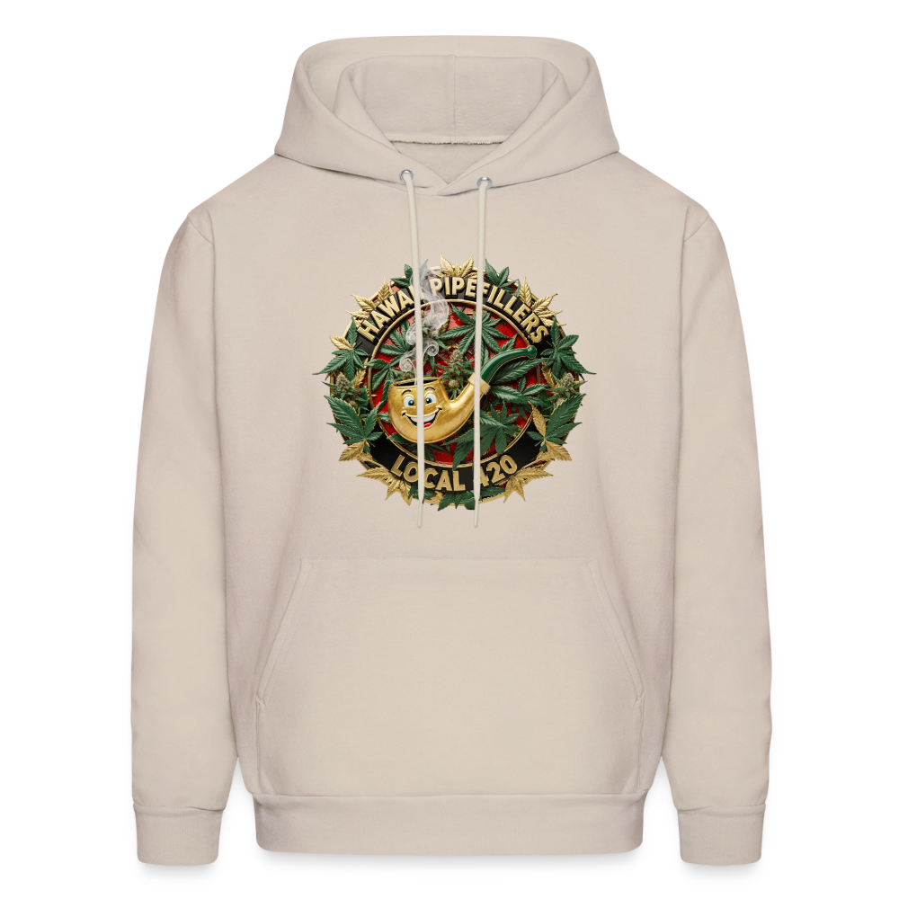 HAWAII PIPEFILLERS LOCAL 420 F/B DESIGN Men's Hoodie - Sand