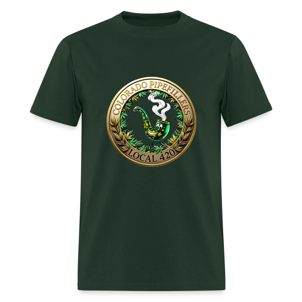 COLORADO PIPEFILLERS LOCAL 420 Men's T-Shirt - forest green
