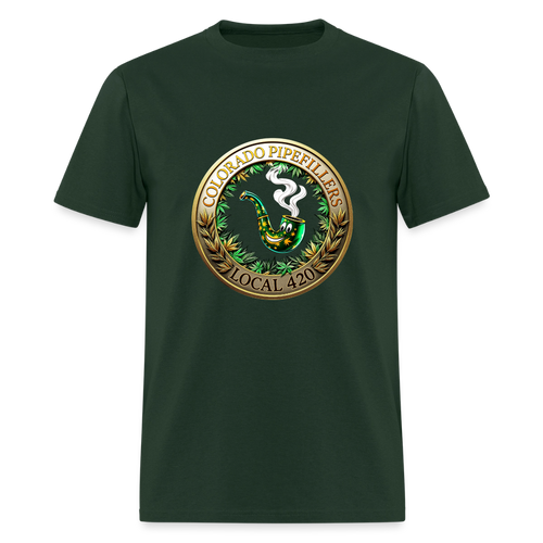 COLORADO PIPEFILLERS LOCAL 420 Men's T-Shirt - forest green