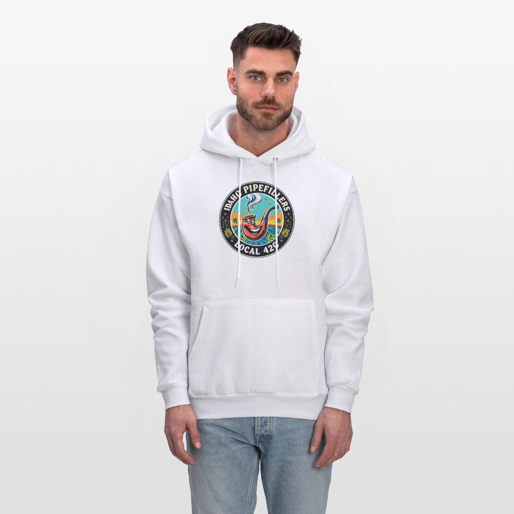 IDAHO PIPEFILLERS LOCAL 420 F/B DESIGN Men's Hoodie - white