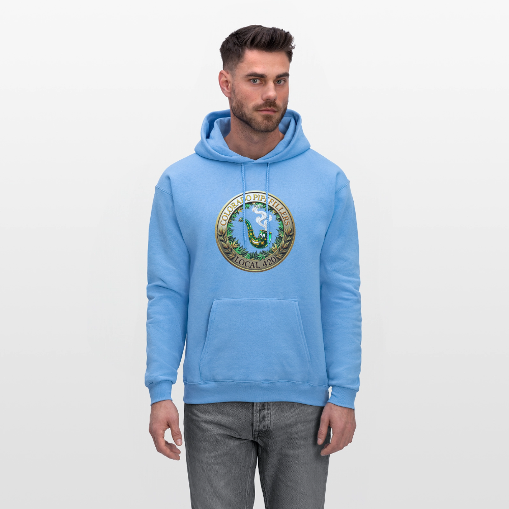 COLORADO PIPEFILLERS LOCAL 420 Men's Hoodie - carolina blue