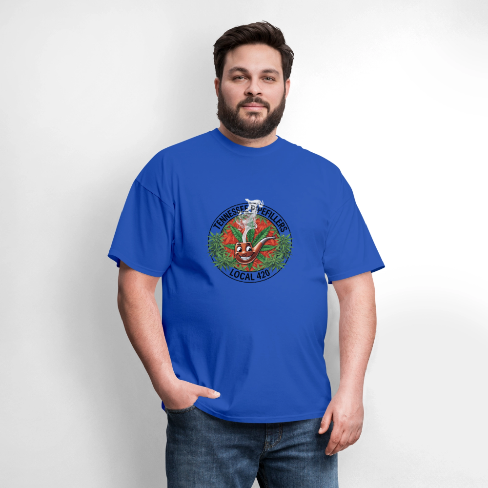 TENNESSEE PIPEFILLERS LOCAL 420 Men's T-Shirt - royal blue