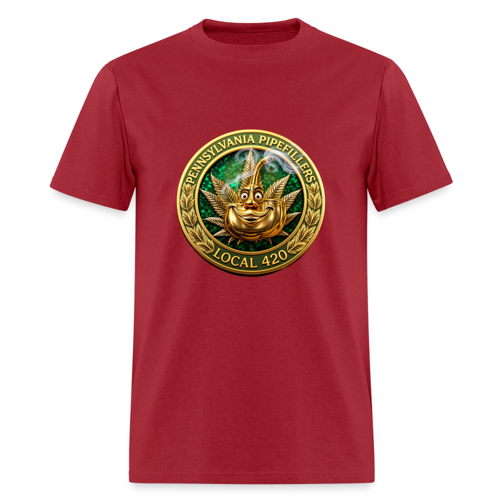 PENNSYLVANIA  PIPEFILLERS LOCAL 420 Men's T-Shirt - true red