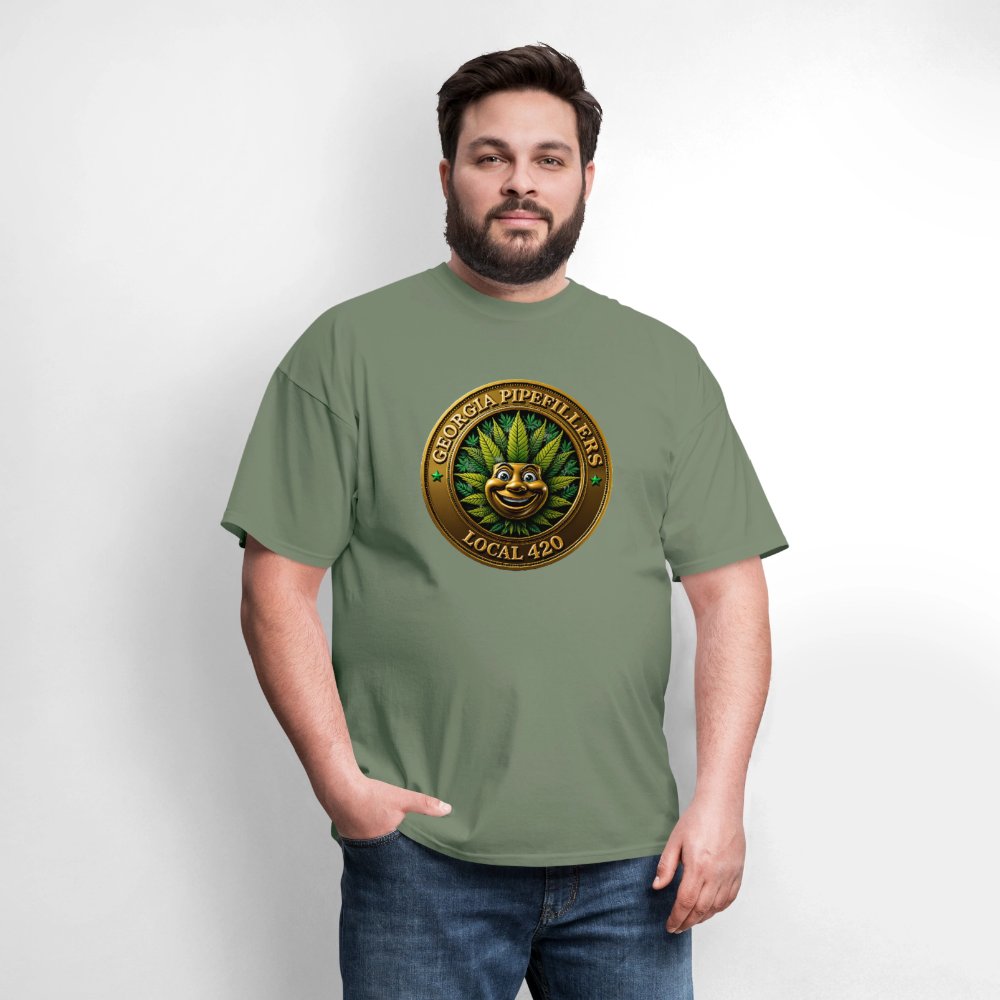 GEORGIA PIPEFILLERS LOCAL 420 Men's T-Shirt - military green