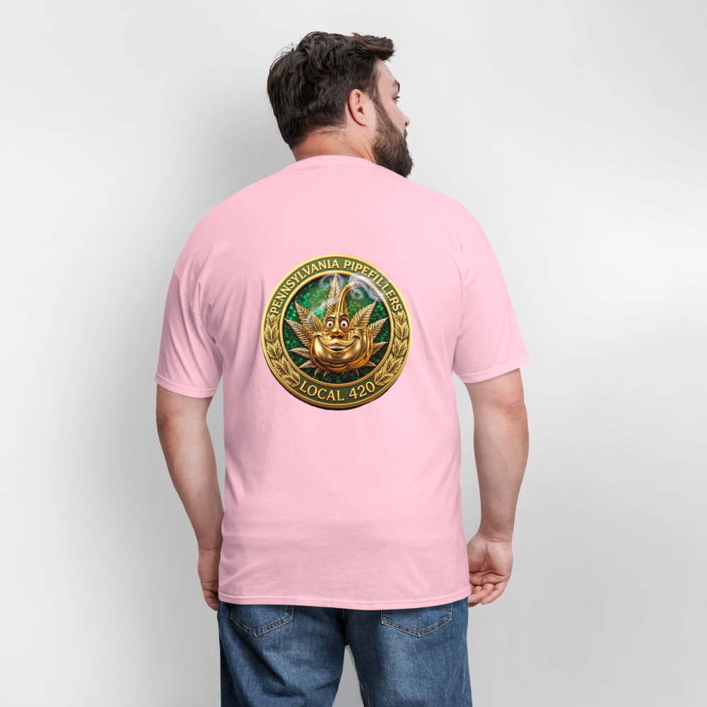 PENNSYLVANIA PIPEFILLERS LOCAL 420 F/B DESIGNS Men's T-Shirt - pink