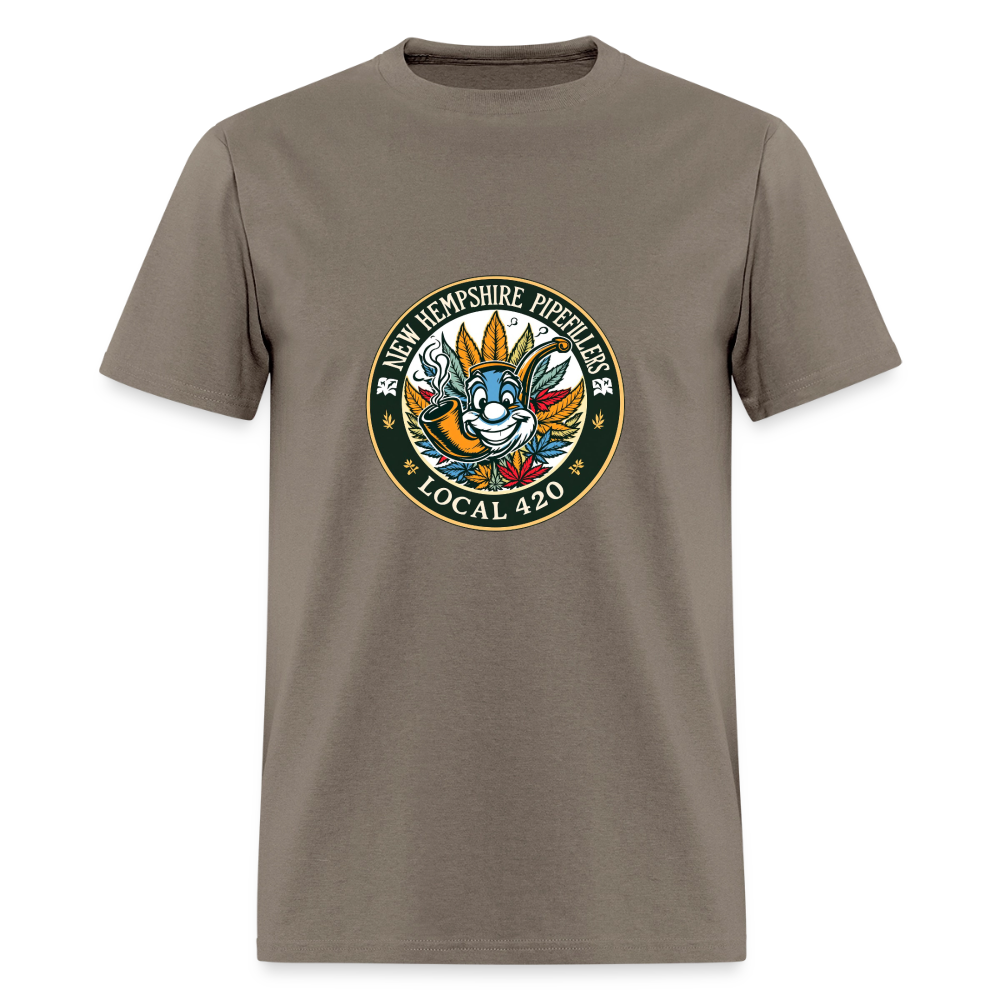 NEW HEMPSHIRE PIPEFILLERS LOCAL 420 Men's T-Shirt - safari
