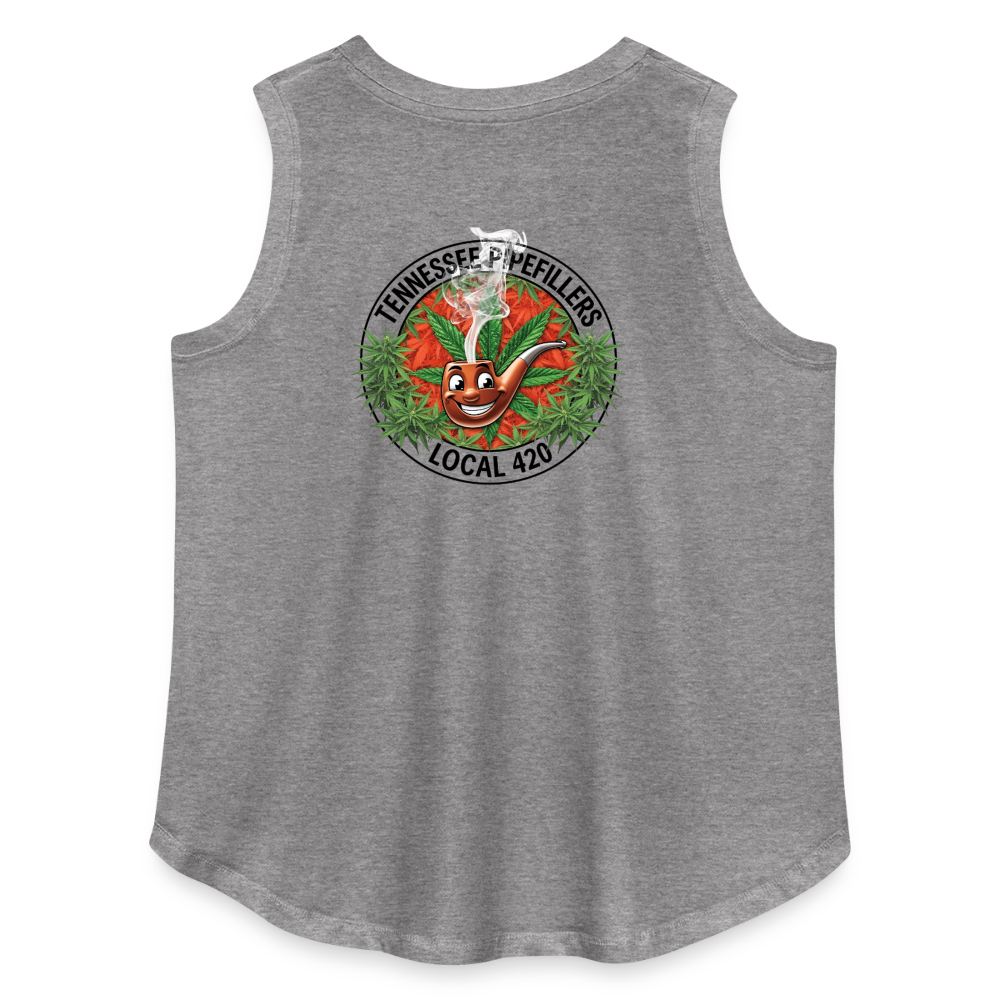 TENNESSEE PIPEFILLERS LOCAL 420 Women's Curvy Relaxed Tank Top - granite heather 