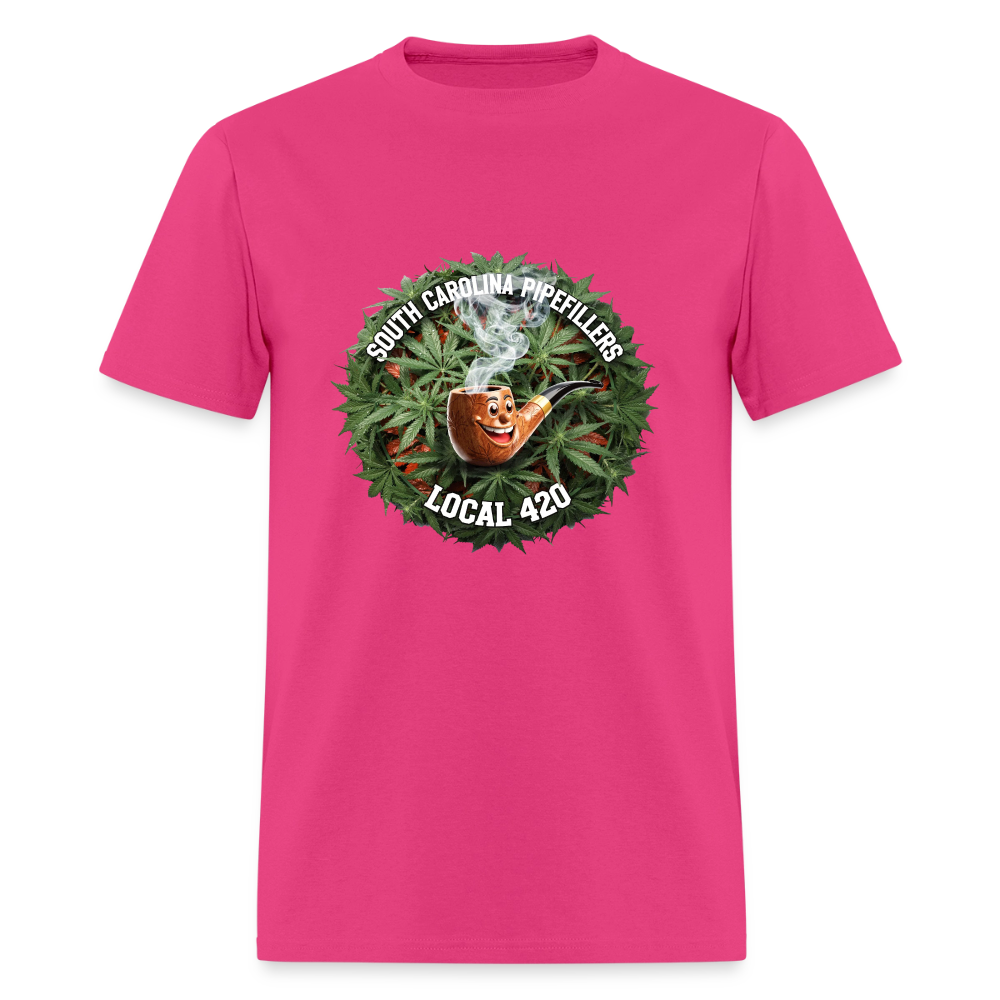 SOUTH CAROLINA PIPEFILLERS LOCAL 420 Men's T-Shirt - fuchsia
