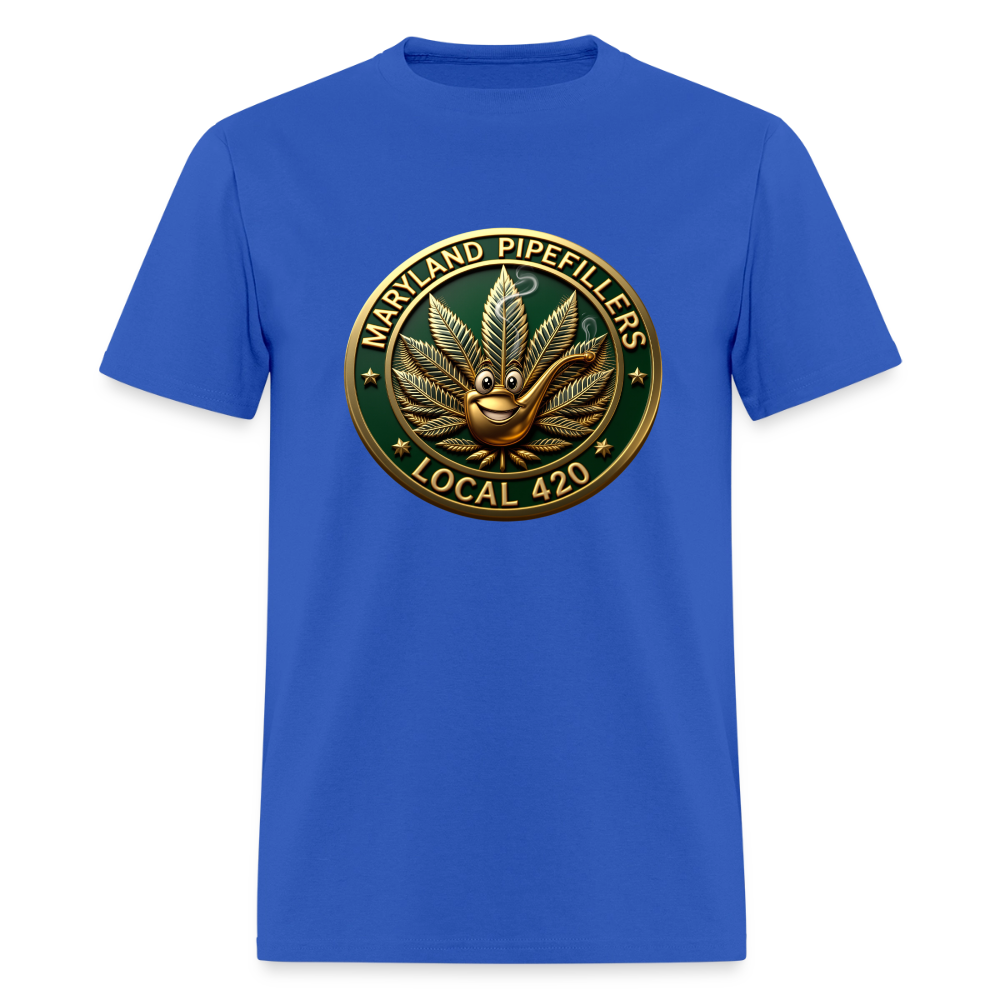 MARYLAND PIPEFILLERS LOCAL 420 Men's T-Shirt - royal blue